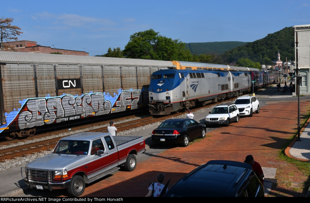 Amtrak's "Capitol Limited" is slowing down for this station stop